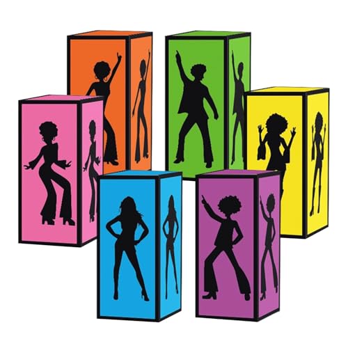 Caja de discoteca decorativa para fiestas, decoración de mesa retro de estilo vintage, caja decorativa retro, para amantes de la danza, noches temáticas, eventos temáticos, hogar, oficina, dormitorio