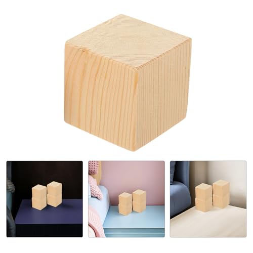 Elevadores de patas de madera para muebles resistentes, pack de 4 bloques para subir sofá y cama 8