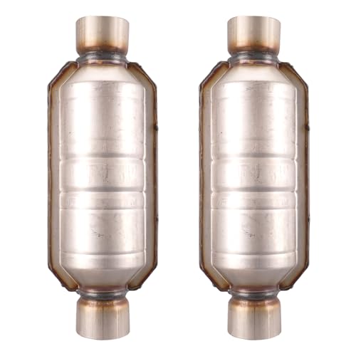 AParts 2.5" Universal 99306HM Inlet/Outlet Catalytic Converter Kit 2pcs