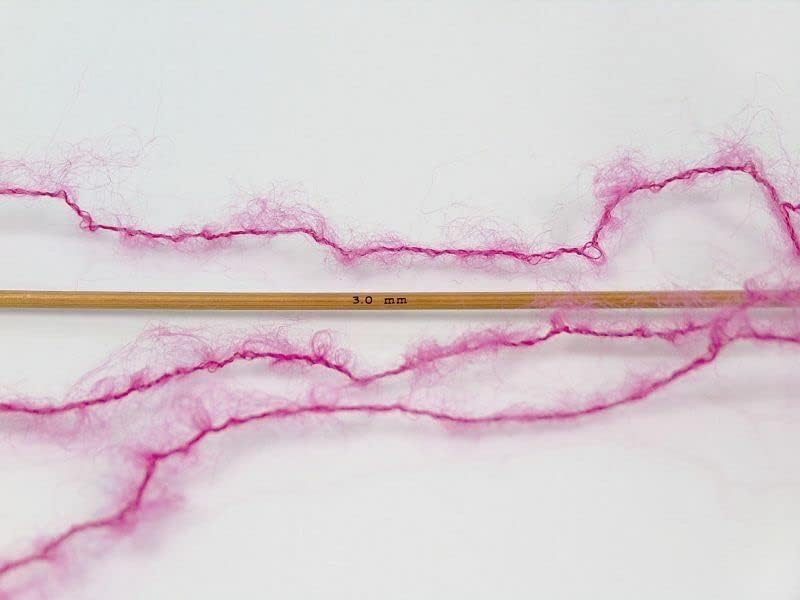 Miniatura 2 de Pink Kid Mohair Alpaca Light DK - Ovillo de lana difuso, 1.76 onzas, 295 yardas (885.8 ft)