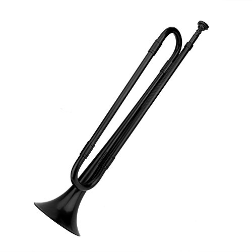 Vgeby Bugle Trumpet, B Flat Calvary Trumpet With Mouthpiece For Students And Beginners(Black) Wind Instrument Supplies Plastic Bugle Plastic Bugle #TOP5