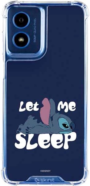Skinit Clear Phone Case Compatible with Moto G 5G - Officially Licensed Disney Lilo and Stitch Stitch and Angel Design