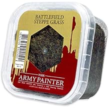 The Army Painter Battlefield Steppe Grass Basing, 150 ml-for Miniature Bases & Terrains -Scenics Static Grass, Model Terrain Grass, Terrain Model Kit & The Army Painter Tufts for Bases of Minis