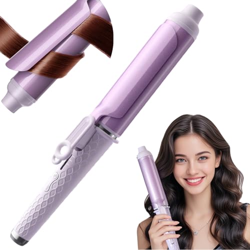 Sadodo 40MM Hair Curling Iron Wand,Ceramic Negative Ion Hair Curler,Wide Curling Tongs Hairstyle Tools Gift for Valentine Birthday,Quick Heat Up,with Comb & Clips