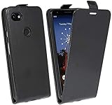 cofi1453® Flip Hülle kompatibel mit Google Pixel 3A XL Handy Tasche vertikal aufklappbar Schutzhülle Klapp Hülle Schwarz