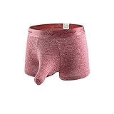 Celucke Elefanten Boxershorts Unterhosen Männer aus Bio-Baumwolle, Herren Unterwäsche Hüftslips Retroshorts Hipster Fitted Basic Boxer Shorts