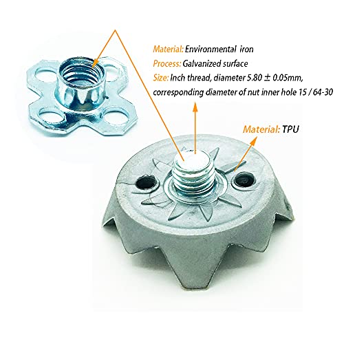 1/4 Inch Thread Golf Spikes Replacements Metal Thread Screw Golf Cleats Replacement Golf Shoes Spikes Screw Easy Install Golf Shoes Also Suitable For Cricket Shoes #TOP2