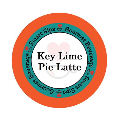 Smart Sips, Key Lime Pie Latte | Gourmet Latte Pods | For Keurig K-cup Brewing Machines | 24 Count | Rich & Flavorful