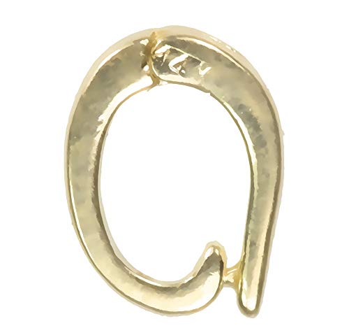 uGems 14K Yellow Gold 8mm x 5mm x 1.5mm Hinged Bail Enhancer for Necklaces and Pendants, Secure Design, Jewelry Component – Sold Individually – SKU: j-4279