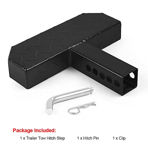 Hitch Step Anti Slip And Rust Towing Bumper Guard Hitch Steps For Cars Suv Trucks Pickups With Pin Fits 2 Inch Receivers (30Cm) #TOP7