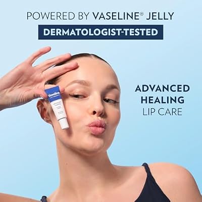 Vaseline Lip Therapy Advanced Healing Lip Balm Tube 12-Pack White Petroleum Lip Protectant, 0.25 Oz Ea