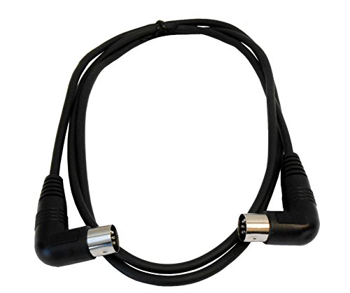 Audio2000 S S2051 MIDI Cable with Right-Angled Connectors and Double Shield, 5 Feet