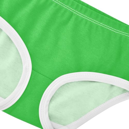 Joisal Toddlers Underwear Floral 2t Cotton Little Girl Panties Stylish Briefs Kids Undies Malachite Green4