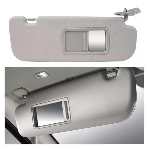 Parasole Auto Parasole per parabrezza auto con specchio, pellicola pieghevole grigia, lato sinistro, per Toyota Auris/per Corolla 2007-2013 Tendine Parasole