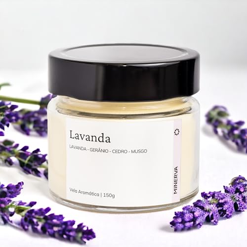MINERVA - Vela Aromatica Perfumada Aromatizada Aroma LAVANDA - 150g