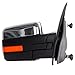 SCITOO Towing Mirrors for 2007-2014 F-150 Blind Spot Mirror Power Heated Chrome Puddle Signal Double Glass (Passenger Side)