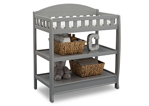 Image of Delta Children Infant Changing Table with Pad, Grey