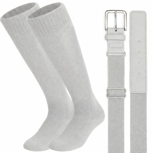 Image of Baseball Socks and Belt Combo for Youth Adult Softball Sock Belt for Boys and Girls