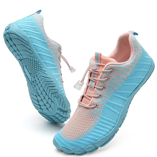 Image of WateLves Water Shoes Men Women Beach Barefoot Aqua Socks Breathable Wide Swim Outdoor Walking Anti Slip Pool Shoes for Hiking Kayaking Diving Surfing