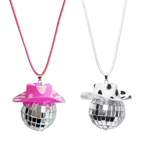 2 Piezas De Colgantes De Bola De Discoteca, Accesorios De Espejo De Coche De Bola Reflectante, Decoración De Suspensión De Coche, Colgante Decorativo