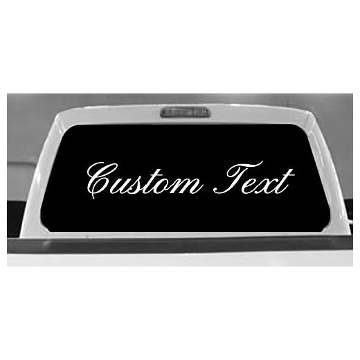 40" Custom Text Sticker Windshield Decal