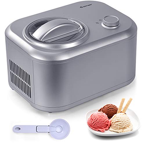 COSTWAY 1L Eiscrememaschine, 100W Eismaschine, Speiseeisbereiter 3 Modi, Yogurtbereiter Frozen Eiscreme-Bereiter mit…