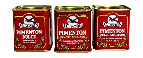 El Avion - 3er Set Pimenton Picante Ahumado - Scharfes und süßes geräuchertes & nicht...