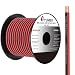 TYUMEN 100FT 16 Gauge 2pin 2 Color Red Black Cable Hookup Electrical Wire LED Strips Extension Wire 12V/24V DC Cable, 16AWG Flexible Wire Extension Cord for LED Ribbon Lamp Tape Lighting