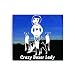 Crazy Boxer Lady ~ Crazy Dog Lady Boxer Window Decal