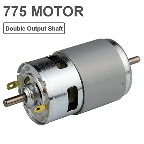 Motor 775 DC 12V 24V micromotor reversible para herramientas y robótica 2