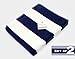COTTON CRAFT Pool Lounge Chair Cover - 2 Pack - Chaise Beach Picnic Spa Towel - Cabana Stripe - Soft Premium Ringspun Terry Cotton - Oversized - 32 inch Wide x 82 inch Long with 7 inch Pocket – Navy