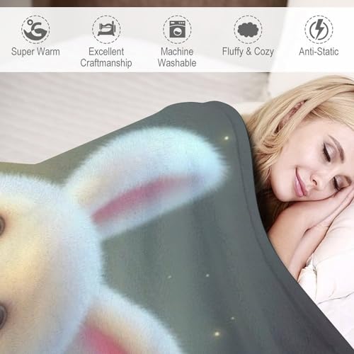 Couverture lapin douce pour canapé remède contre les soirées fraîches - 4