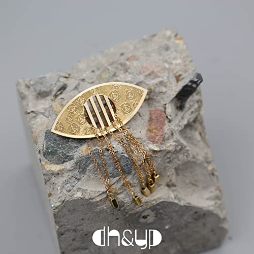 Dh&Yp Flirtatious Tassel Evil Eye Brooches & Pins, Alice In Wonderland Brooches, Independent Designer And Artisan Limited Version Jewelry For Women, Valentine's Day, Mother's Day, Birthday Gift #TOP5