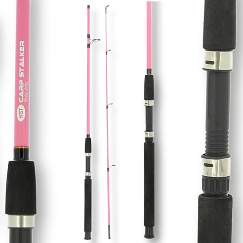 12FT 2PC CARP STALKER Pink Rod Girls Fishing Women Max 60 Pink