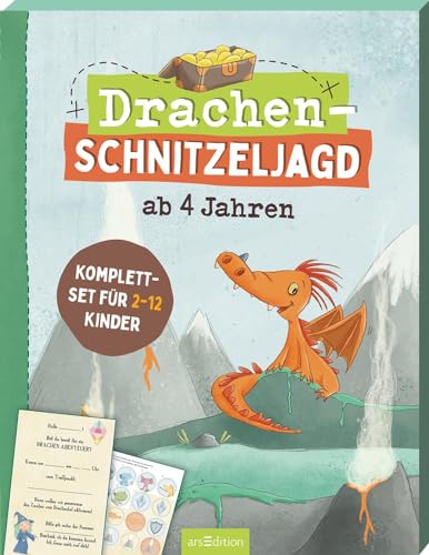 Drachen-Schnitzeljagd ab 4 Jahren: Komplettset für 2-12 Kinder
