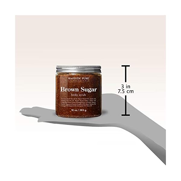 Brown-Sugar-Body-Scrub-for-Cellulite-and-Exfoliation-Natural-Body-Scrub-Reduces-The-Appearances-of-Cellulite-Stretch-Marks-Acne-and-Varicose-Veins-10-Ounces Brown Sugar Body Scrub for Cellulite and Exfoliation - Natural Body Scrub - Reduces The Appearances of Cellulite, Stretch Marks, Acne, and Varicose Veins, 10 Ounces