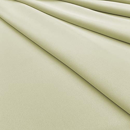 【Ezee】カフェカーテン 遮光1級 防炎 小窓 出窓 キッチン トイレ 目隠し 日よけ 簡単取付 遮熱 保温/アイボリー 幅80cm×丈70cm 上部フラットタイプ [4]