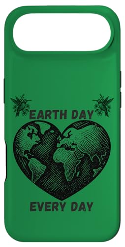 Earth Day Every Day Linocut �~�j�}���X�g �t���[���� �A�[�X�n�[�g �X�}�z�P�[�X iPhone Air �p