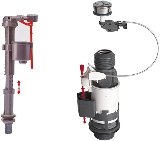 Wirquin 10723884 Chasse d'eau wc complète mécanisme wc double chasse