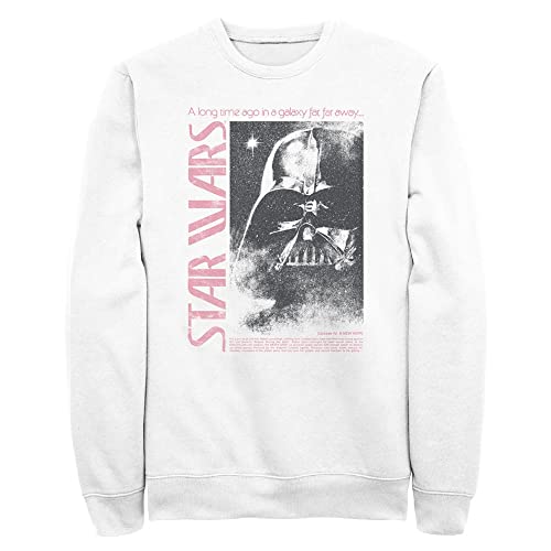 STAR WARS Men's Classic Pullover Crew Neck Long Sleeve Sweatshirt with Kangaroo Pocket