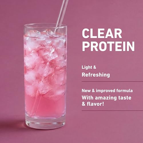 Image of Isopure Clear Whey Isolate Protein Powder, Lactose Free, Gluten Free, Naturally Flavored, Mixed Berry, 20g Protein Per Serving, 14.1 Oz, 16 Servings (Packaging May Vary)