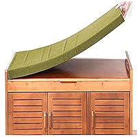 Cuscino per panca da giardino rettangolare a 3 posti, 150 x 30 cm, antiscivolo, comodo cuscino per divano da pranzo, cucina, patio, altalena (grigio scuro, 150 x 45 x 5 cm