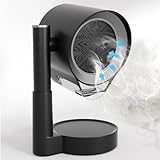 MZU Mini-Dunstabzugshaube HOOD TO GO Leise Umluft mit 3 Stufen Tragbar Tischhaube Mobile Abzugshaube Schwarz für Steak Grillen BBQ Camping Wohnmobil Küche Reise