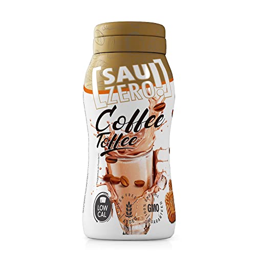 Sauzero Zero Calories Coffee Toffee 310ml | Sirope Sabor a Café y Caramelo | Bajo En Grasas | Sin Azúcares Añadidos | Bajo Aporte Calórico | Aderezo para postres