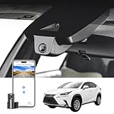 Mangoal Front 4K & Rear 1080p Dash Cam Custom for Lexus NX 2018 2019 2020 2021(Model B), 350 300 Sport 250 F Premium,OEM Look, UHD 2160P Video,Parking Mode, WiFi & App,Loop Recording 128GB Card