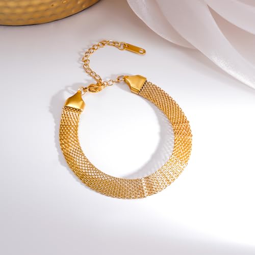 Image of Rubans Demi Fine Stainless Steel Bracelet Waterproof Gift for Women & Girls