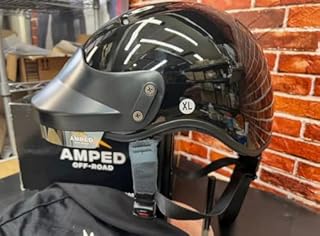 AMPED Off-Road DOT Certified UTV Open Face Helmet - Lightweight Composite Open Face Helmet for Off-Road Adventures (Medium)