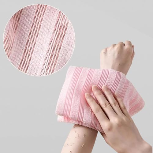 Serviette de douche exfoliante antibactérienne lot de 3 gommage corps et dos - 6