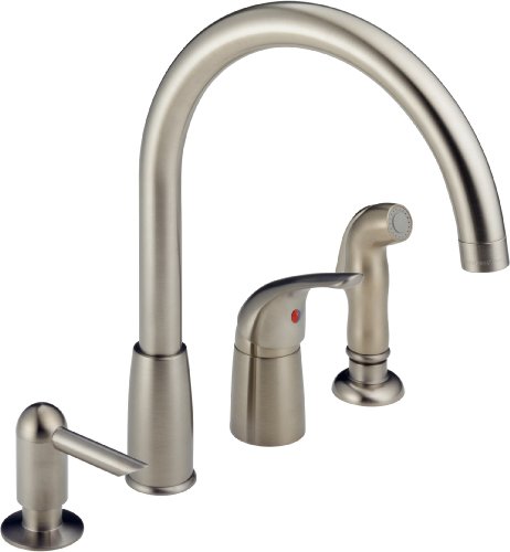 Review Discount DELTA FAUCET CO P188900LF-SSSD Stainless Steel Single Kitchen Faucet with Soap Dispenser, Stainless Review Discount DELTA FAUCET CO P188900LF-SSSD Stainless Steel Single Kitchen Faucet with Soap Dispenser, Stainless