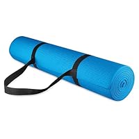 BalanceFrom Go Yoga Multifunctionele 1/4 Inch Hoge Dichtheid Anti-Scheur Oefening Yoga Mat Met Draagriem